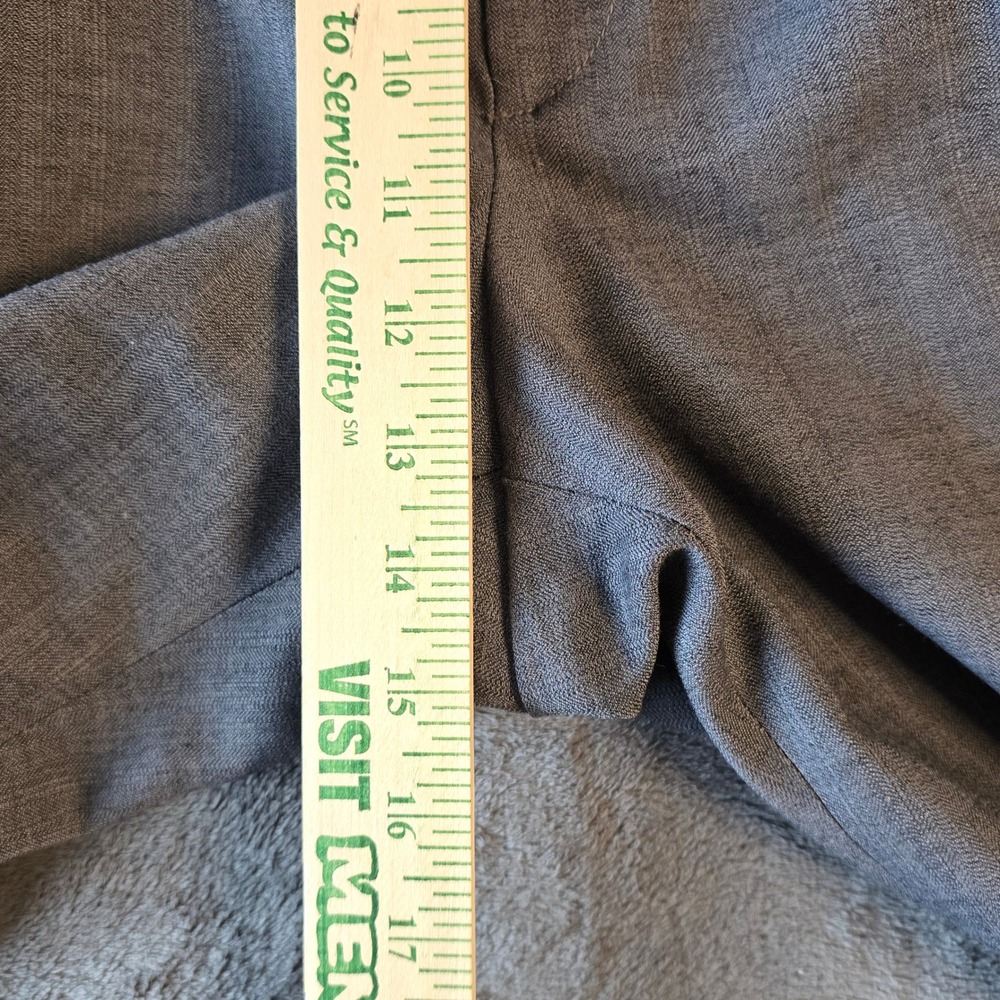 Vintage Reed‎ St James Gray Pleated Dress Pants Men 36x30 Dacron Polyester Blend - Picture 9 of 11